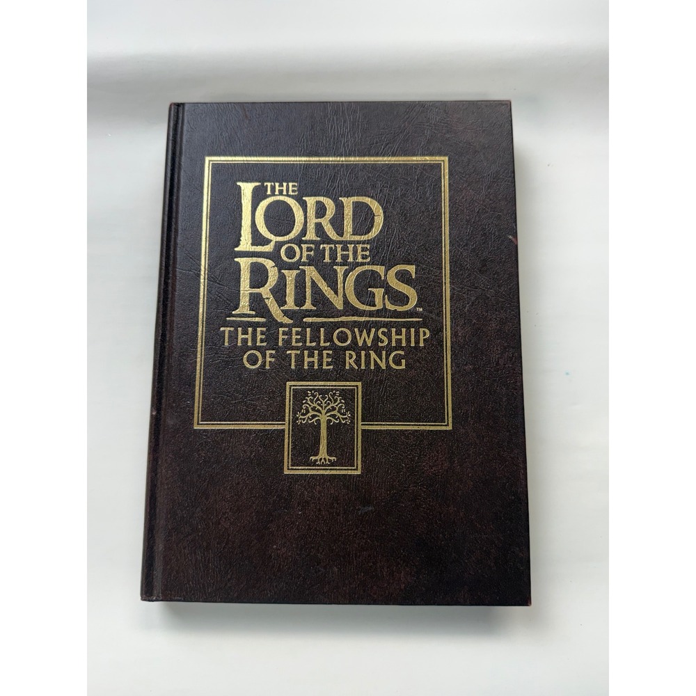 Lord Of Rings FOTR Journal Embossed Bound LOTR Vintage 2001 Tolkien Lore Hobbit